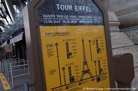 Tickets und Preise für den Eiffelturm